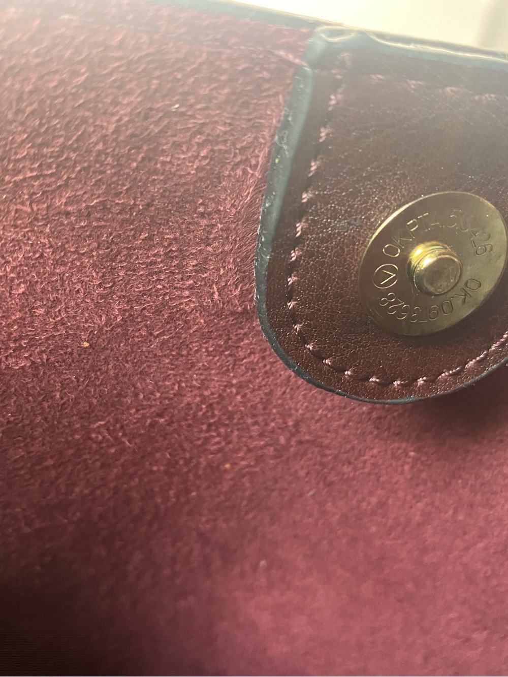 Genuine Leather Burgundy Convertible Hobo Bucket Bag - Picture 9 of 11